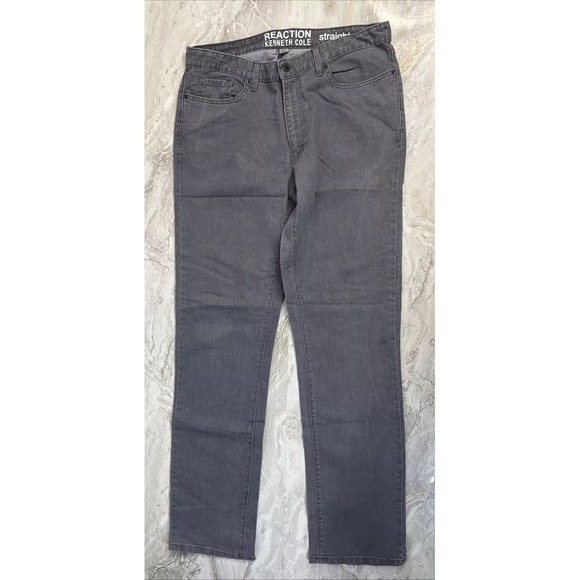 Kenneth Cole Other - Reaction Kenneth Cole Straight Jeans Men's Size 34/34 Gray Medium Wash 5-Pocket